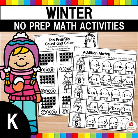 Free Winter Math Patterns Worksheet For Preschool Tk And 24f