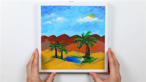 How To Paint A Desert Easy And Satisfying Art Video Demonstration In