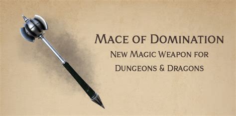 Mace Of Domination New Dnd Magic Item Arcadian Media