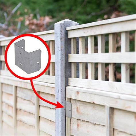 Fence Panel Clipstrellis Clip Bracket 44mm Galvanised Pack Of 10