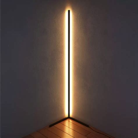 Minimalist Corner Floor Lamp Grb Ambient Night Light Modern Etsy
