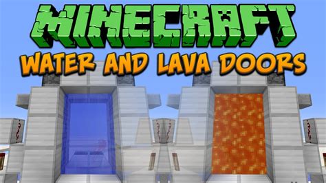 How do you make trap doors in minecraft? Minecraft: Water And Lava Doors Tutorial - YouTube