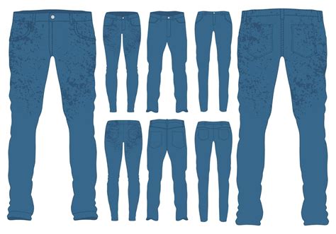 Blue Jeans Templates 131380 Vector Art At Vecteezy