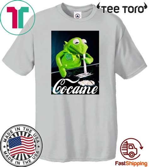 Kermit The Frog Doing Coke Offcial T Shirt Breakshirts Office