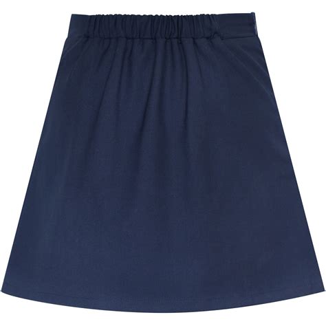 Girls Skirt Navy Blue Pleated Bow Tie Back School Uniform Sunny Fashion