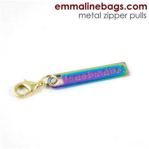 Exclusive To Emmaline Nickel Zipper Pullshandcrafted Emmaline Bags