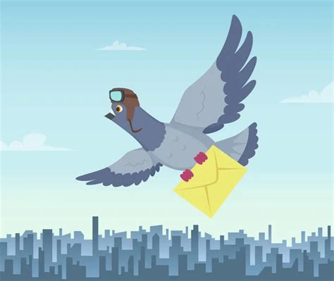 Pigeon Carrying Letter Stock Vectors Royalty Free Pigeon Carrying