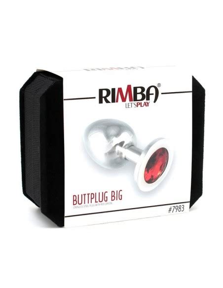 Rimba Buttplug Big With Red Crystal