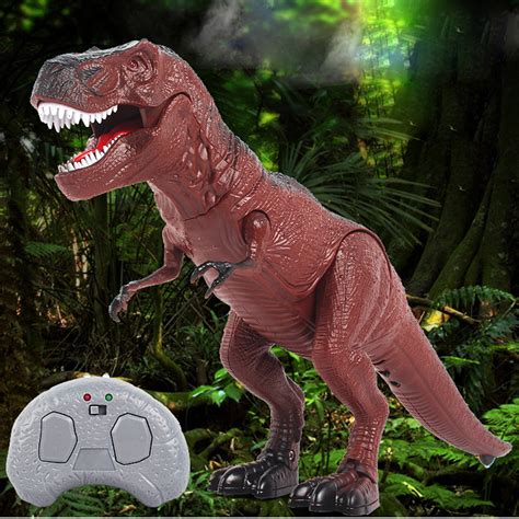 Walking Dinosaur Toy Remote Control Light And Sound Action Figure Real