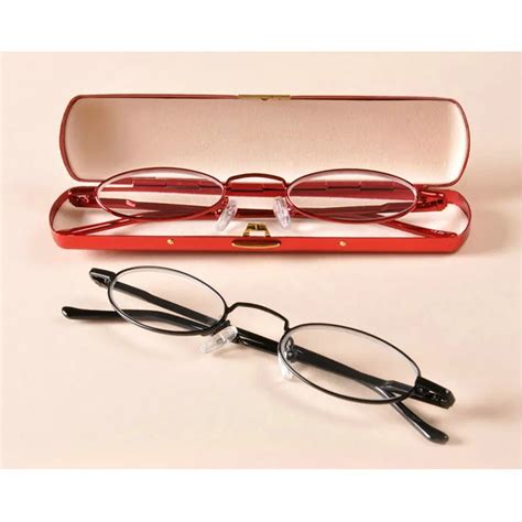 Mincl Vintage Classic Chic Oval Reading Glasses Unisex Metal Small Full Frame Reading Glasses 1