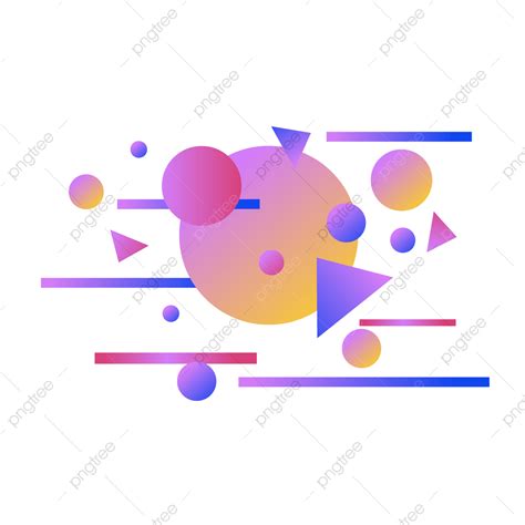 Geometry Elements Vector Art Png Modern Fashion Abstract Gradient