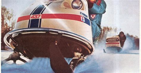 Classic Snowmobiles Of The Past 1971 Evinrude Bobcat Snowmobile