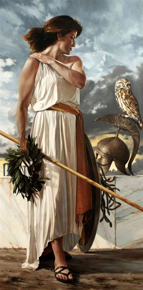 Athena Goddess Painting