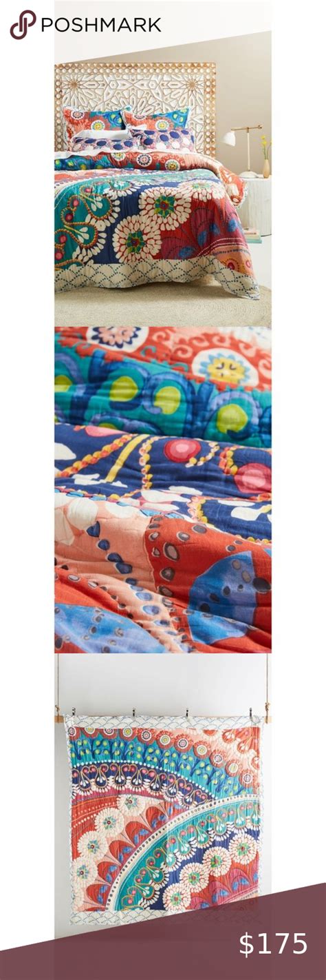 Anthropologie Tahla Quilt Each One Of A Kind Quilt Is Crafted From A
