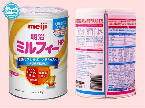 Sữa Meiji Hp Nội Địa Nhật Cho Trẻ Dị Ứng Đạm Bò Hộp 850g