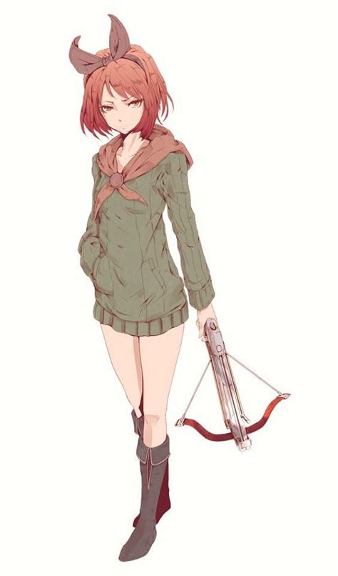 Anime Girl Holding A Knife