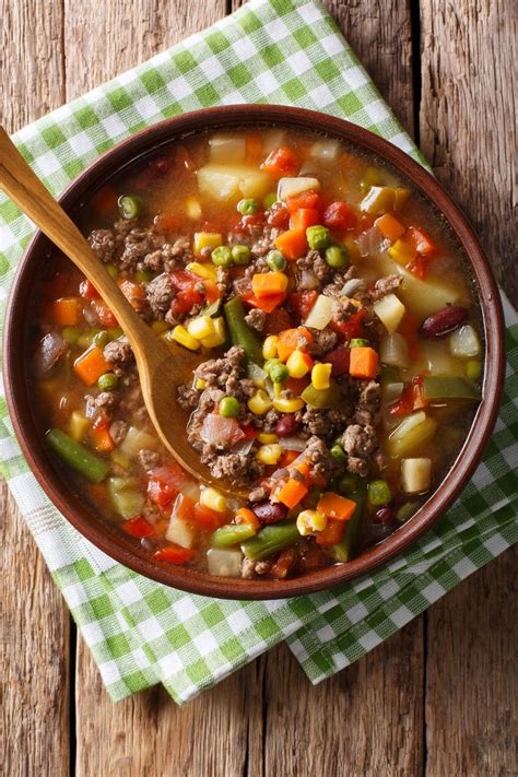 Old Fashioned Vegetable Beef Soup Easy Recipe Insanely Good
