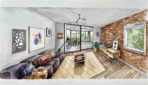 Bringing Interiors And Architectural Designs To Life With Pencil Pen