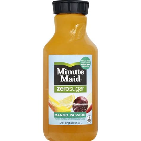 Minute Maid Sugar Mango Passion Fruit Bottle 52 Oz Instacart