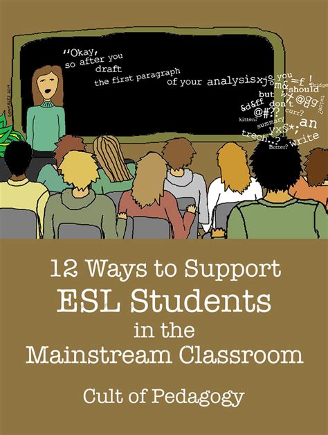 12 Ways To Support Esl Students In The Mainstream Classroom Cult Of