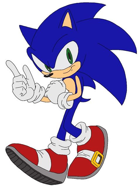 Sonic The Hedgehog Colored Digital Drawing By Delvallejoel On Deviantart