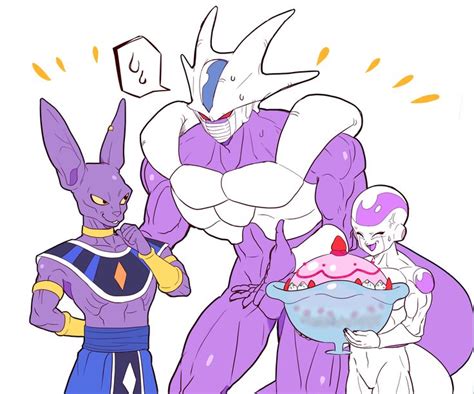 Cooler And Frieza Appeasing Lord Beerus Anime Dragon Ball Super Dragon Ball Super Artwork