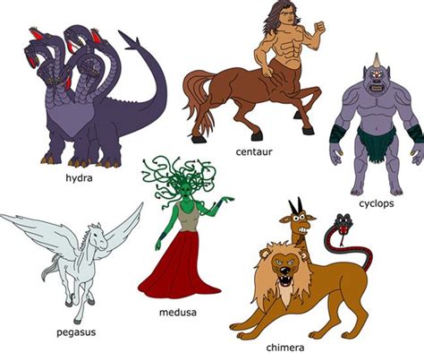 Illustrations By Nisreen Khuzaima At Coroflot Com Board Greek Mythological Creatures