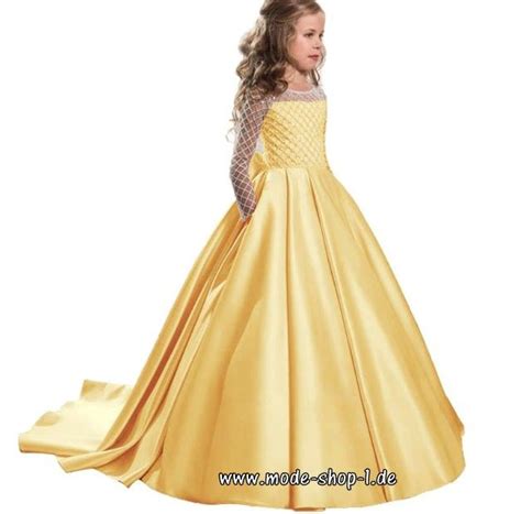 Maybe you would like to learn more about one of these? Elegantes Mädchenkleid in Gelb mit Ärmel und Pinsel ...