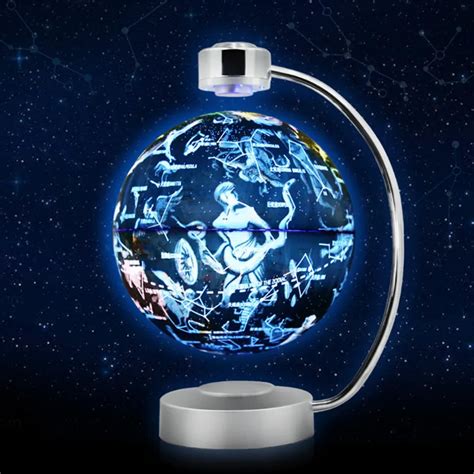 Touch Maglev Floating Earth Globe Table Lamp With World Map For