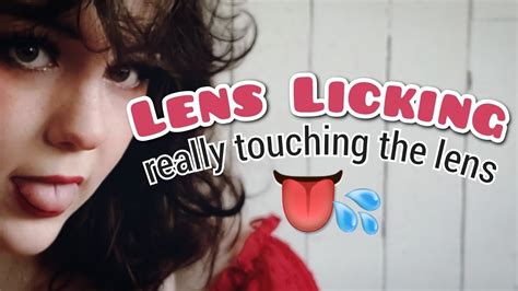 Asmr Lens Licking But I M Actually Touching The Lens Youtube
