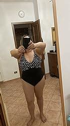 Adigaber Costume Da Bagno Da Donna Con Scollo A V Profondo Con Incrocio