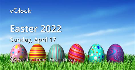When Is Easter 2022 Countdown Timer Online Vclock