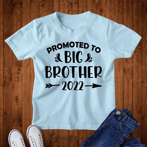 Promoted To Big Brother 2022 Kids T Shirts Big Brother Shirt Etsy Uk