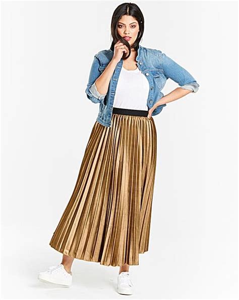 metallic sunray pleat midi skirt simply be metallic pleated skirt outfits pleated skirt