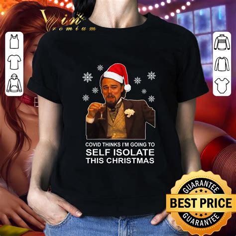 Funny Christmas Leonardo Dicaprio Laughing Meme Covid Shirt Hoodie