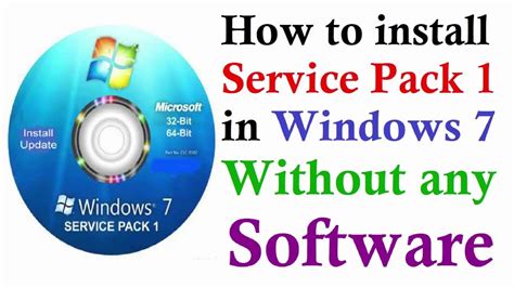 How To Convert Window 7 From Service Pack 1 Without Download Any File
