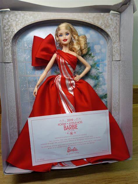 Barbie 2019 Holiday Barbie Doll Fxf01 Beautiful Condition Ebay