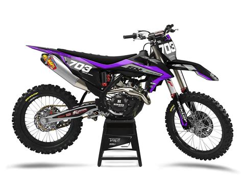 Ktm Custom Purple Motocross Decals Ktm Graphics And Plastics