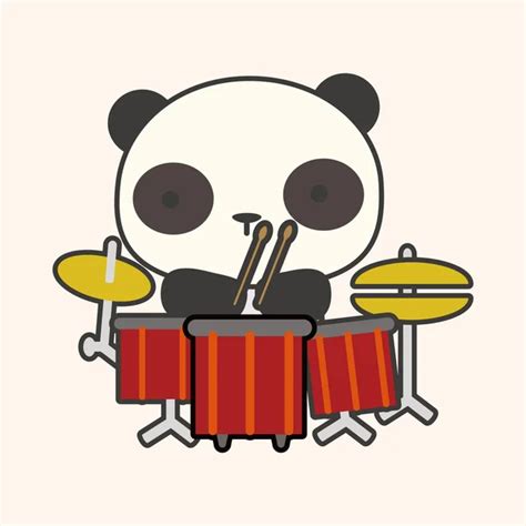 Cartoon Panda Playing A Cello — Stock Vector © Kchungtw 22779992