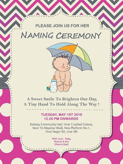 Pin on Naming ceremony invitation