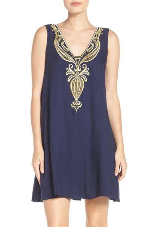 Lilly Pulitzer® Owen Embroidered Trapeze Dress Nordstrom Dresses