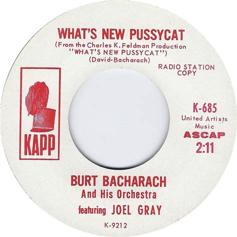 Burt Bacharach And His Orchestra Whats New Pussycat 1965 Vinyl
