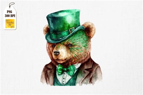 Gangster Bear St Patricks Day By Mulew Art Thehungryjpeg