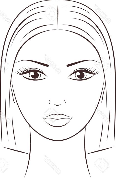 Female Face Outline Drawing ~ Female Face Outline Bodenswasuee