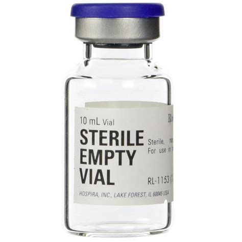 Pfizer Sterile Empty Vial 10ml Glass — Mountainside Medical Equipment