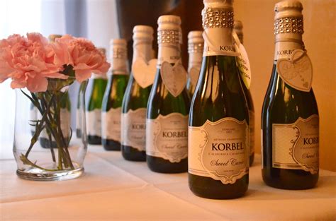 Champagne bottles as favors | Korbel champagne, Champagne ...