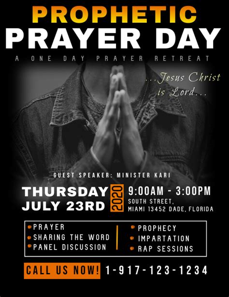 Prayer Meeting Flyer Template Postermywall