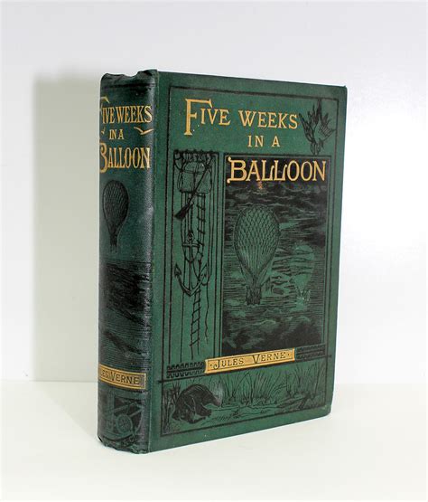 Five Weeks In A Balloon By Jules Verne Very Good Hardcover 1887