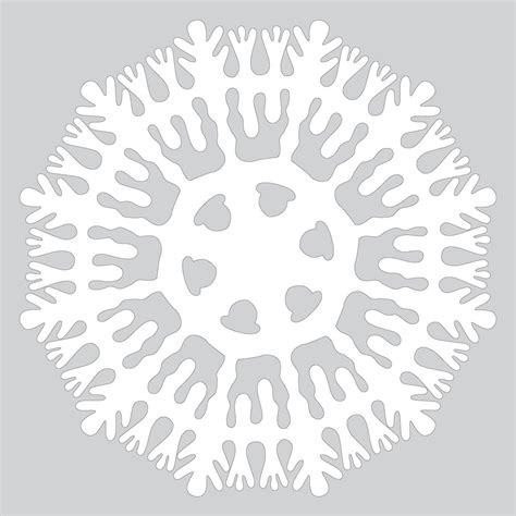 How To Make Liquid Paper Snowflake Pattern To Cut Out Free Printable