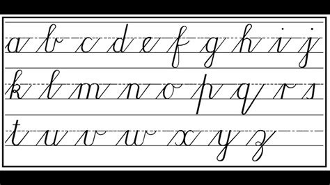 Cursive letter symbols are great for making your message on social media stand out. How to write Cursive step by step - YouTube